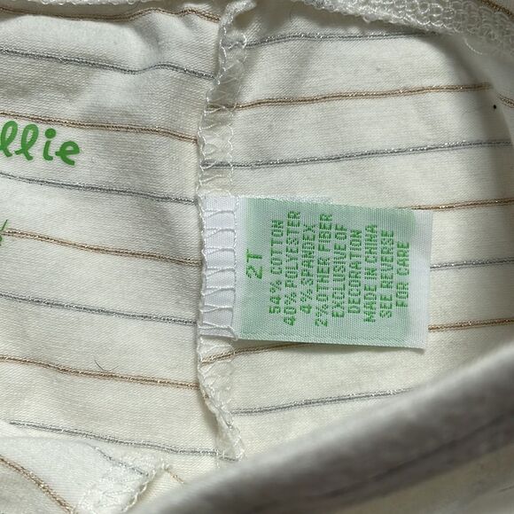 White Metallic Striped Leggings - Picture 6 of 11